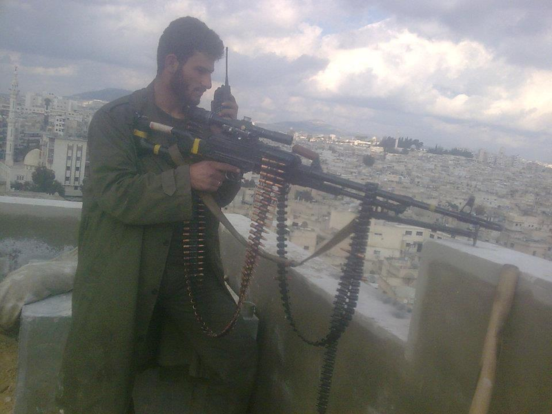 Illustration for article titled Syrian Rebel Posts Sniper's Camera Phone Photos